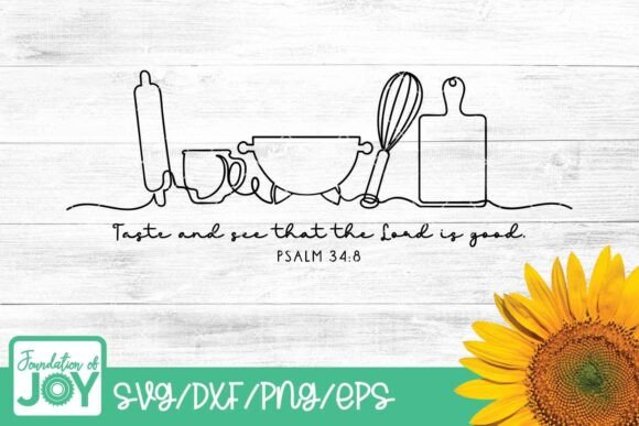 Taste and See svg, Christian Kitchen