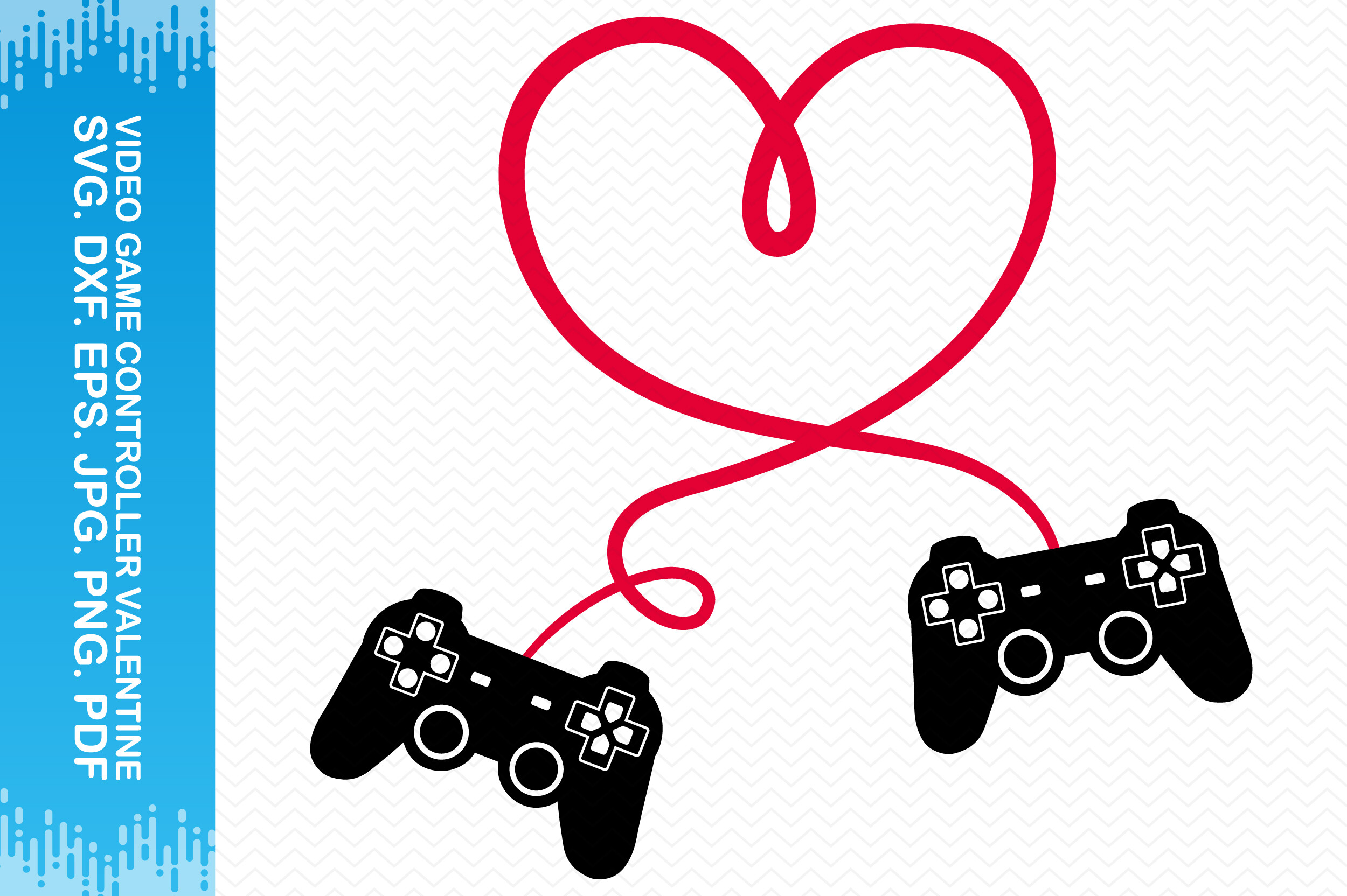 Video Game Controller Valentine Clipart Graphic by BlueFlex · Creative ...
