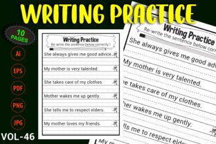 Writing Sentence Worksheets for Child Graphic by Self Graphics House ...