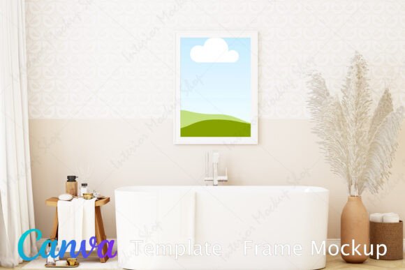 Bathroom Frame Mockup Canva