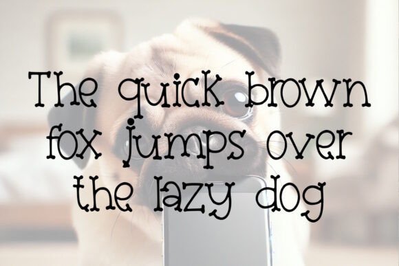 Dog and Bone Font PNG with transparent background - Preview 2