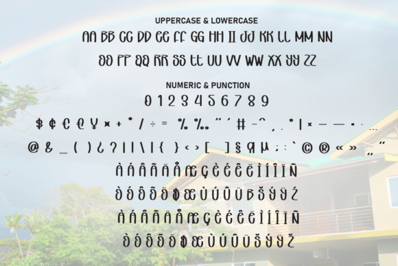 House Rainbow Font - Preview 6