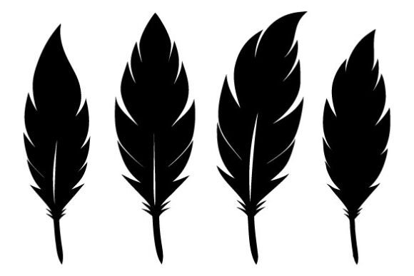 Quill Feather Svg Silhouette Afbeelding Crafts Door Creative Art