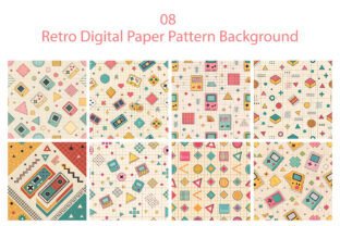 Retro Digital Paper Pattern Background Graphic by sagorarts · Creative ...