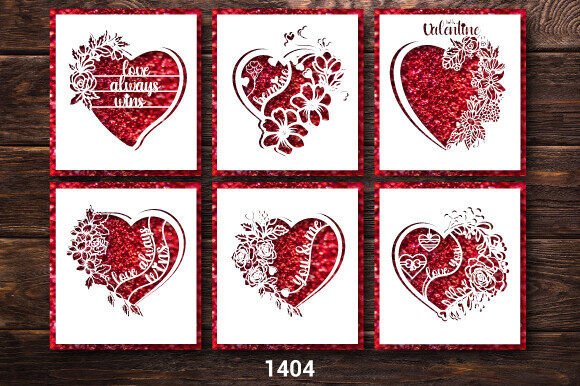 Valentine's Day Gift Card SVG Bundle1404