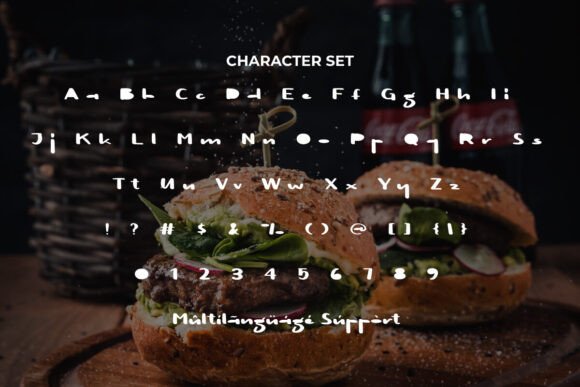 Burger Mayonnaise Font - Preview 4