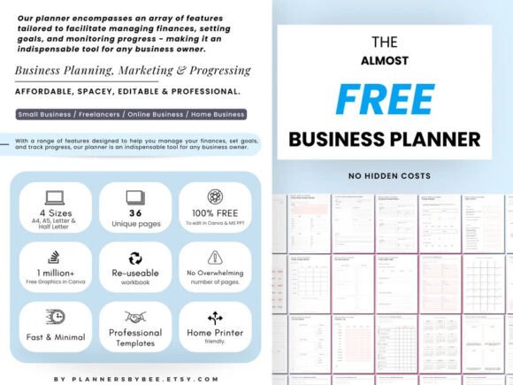 Business Planner Printable BUNDLE, Small