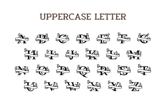 Butterfly Monogram Font - Preview 4