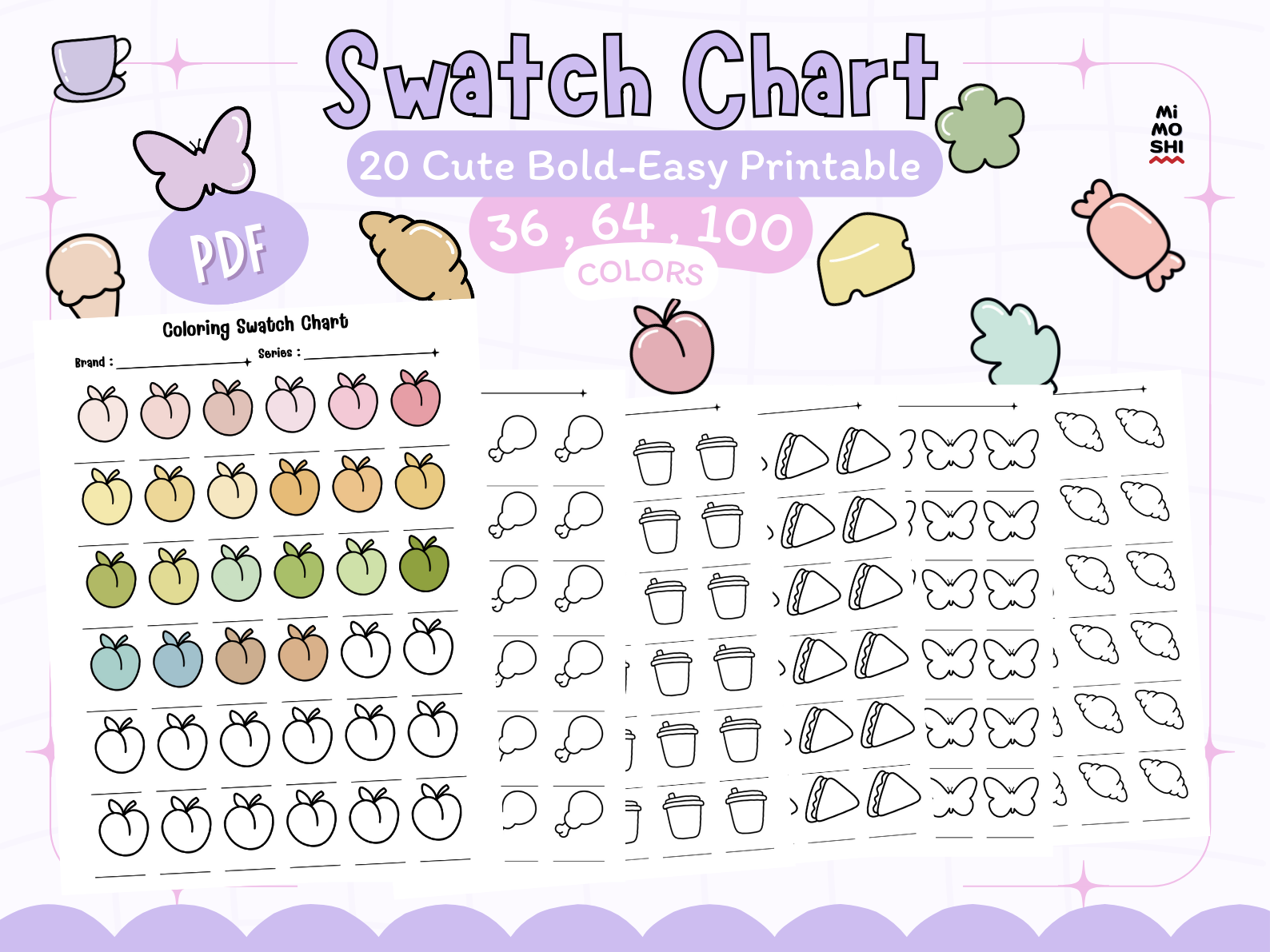 Color Swatch Chart Printable