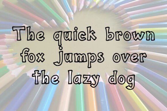 Colour Me Pretty Font - Preview 2