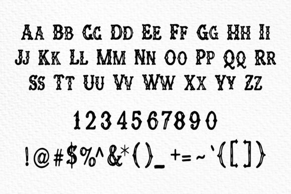 Creepy Gothic Font - Preview 1