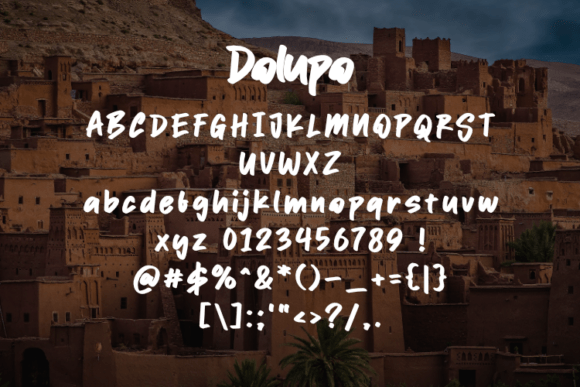 Dolupo Font - Preview 1