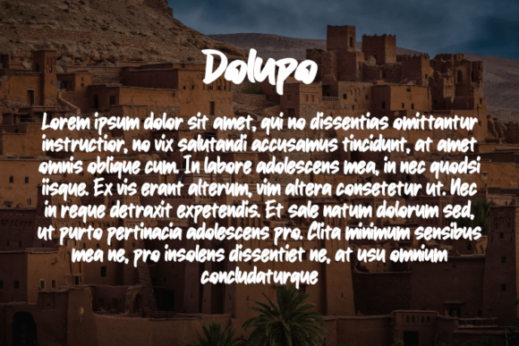 Dolupo Font - Preview 2