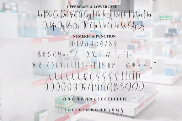 Drugstore Font PNG with transparent background - Preview 6