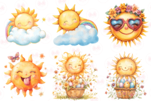 Funny Spring Sun Clipart Graphic by Markicha Art · Creative Fabrica