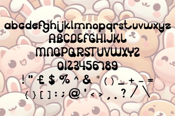 Heavy Hugs Font PNG with transparent background - Preview 1