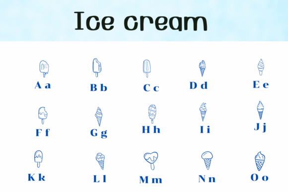 Ice Cream Font - Preview 1