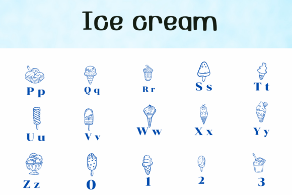 Ice Cream Font - Preview 2