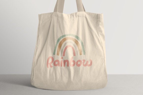 Lucky Rainbow Font PNG with transparent background - Preview 2