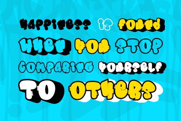 Morp Caps Font PNG with transparent background - Preview 2