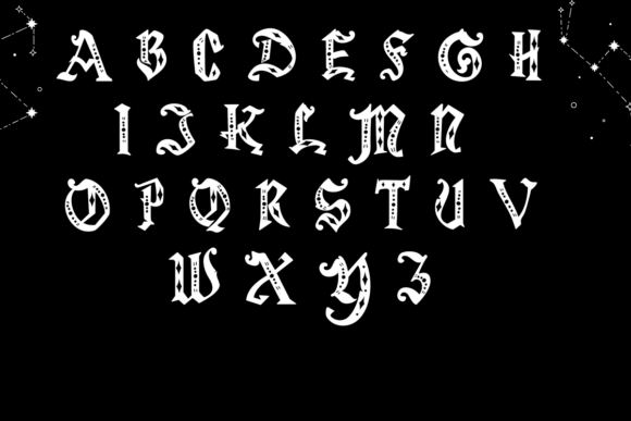 Mystic Deck Font PNG with transparent background - Preview 1