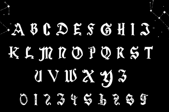 Mystic Deck Font PNG with transparent background - Preview 2