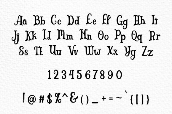 Mystic Hand Font PNG with transparent background - Preview 1