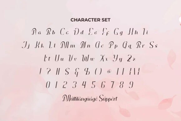 Paradise Plums Font PNG with transparent background - Preview 4