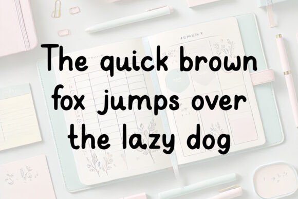Planner Girl Font PNG with transparent background - Preview 2