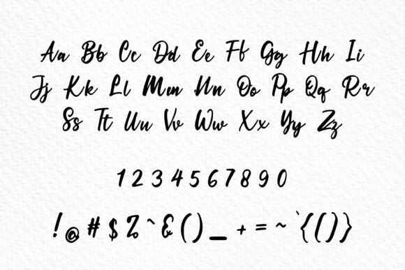 Serene Script Font PNG with transparent background - Preview 1