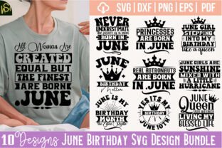 June Birthday Svg Design Bundle Graphic by wishessvghop · Creative Fabrica
