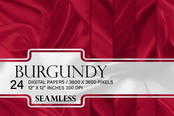 Burgundy Silk Digital Paper Graphic by Gadeo design · Creative Fabrica