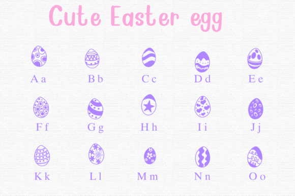 Cute Easter Egg Font - Preview 1