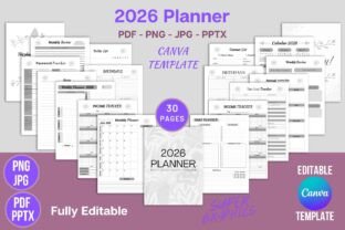 Editable 2025 Planner Canva Template KDP Graphic by SUPER GRAPHICS ...