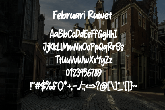 Februari Ruwet Font - Preview 1