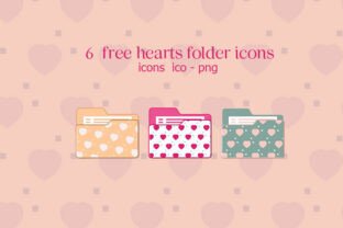 Free Hearts Folder Icons 4 Graphic by Ruba Alash · Creative Fabrica