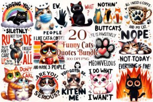 Funny Cats Sublimation Quotes Bundle Graphic by Cat Lady · Creative Fabrica