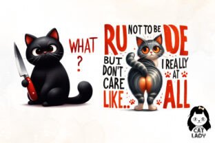 Funny Cats Sublimation Quotes Bundle Graphic by Cat Lady · Creative Fabrica