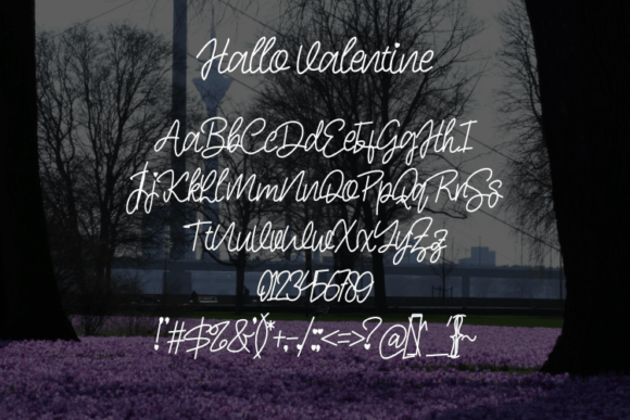 Hallo Valentine Font - Preview 1