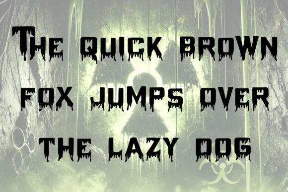 Meltdown Font PNG with transparent background - Preview 2