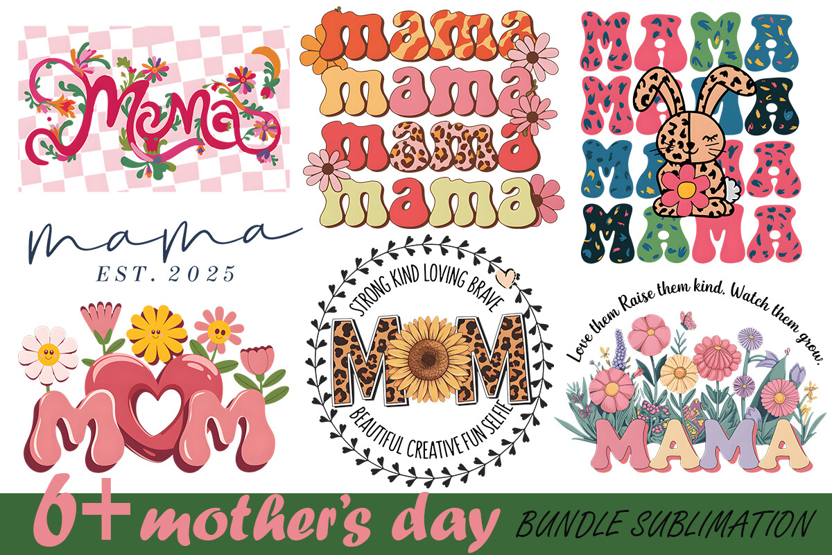 Mother Day Bundle Sublimation Graphic by linhlinhdesign · Creative Fabrica