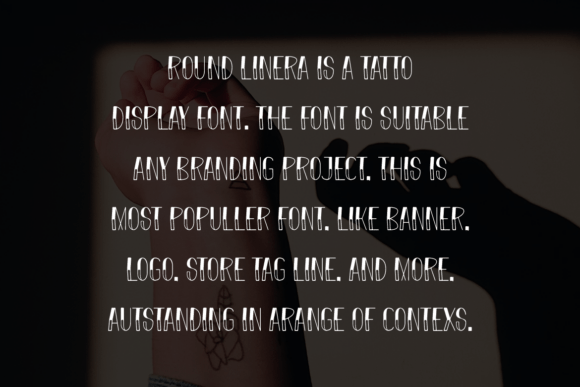 Round Linera Font font preview - 3