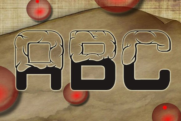Seal Font PNG with transparent background - Preview 1
