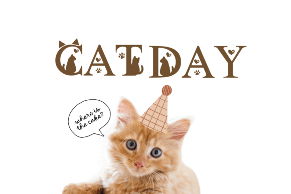 Cat Font Font - Preview 1