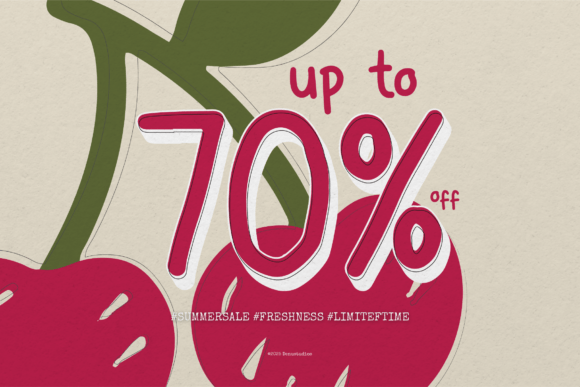 Cherry Sugar Font PNG with transparent background - Preview 4