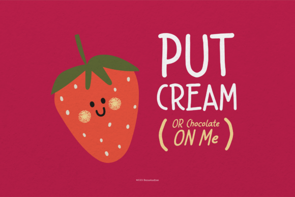 Cherry Sugar Font PNG with transparent background - Preview 5