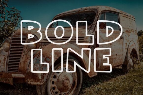 Creative Outline Font - Preview 1
