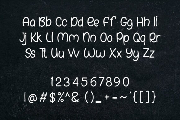 Jolly Scribble Font PNG with transparent background - Preview 1