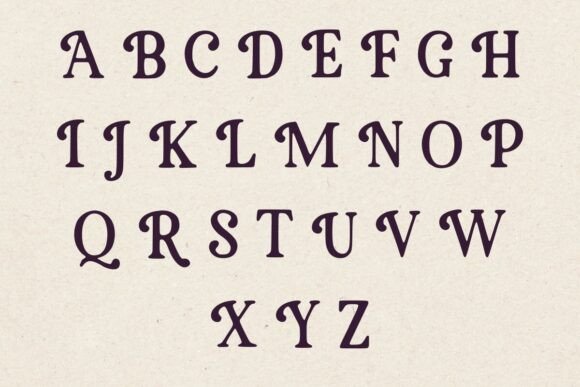 Regency Serif Font PNG with transparent background - Preview 3