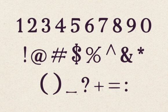 Regency Serif Font PNG with transparent background - Preview 5